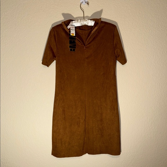 HYFVE Mock Neck Faux Suede Dress - Picture 4 of 4